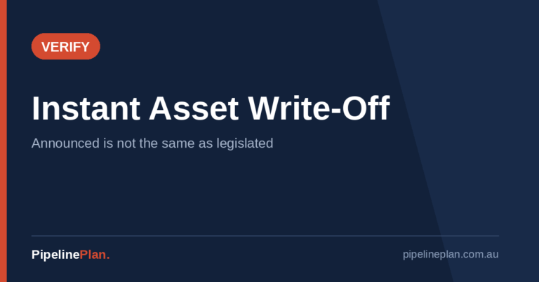 Instant Asset Write-Off 2026-27: What Is Actually Law (And What Is Not)