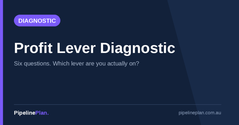 Profit Lever Diagnostic: Which Lever Are You Actually On?
